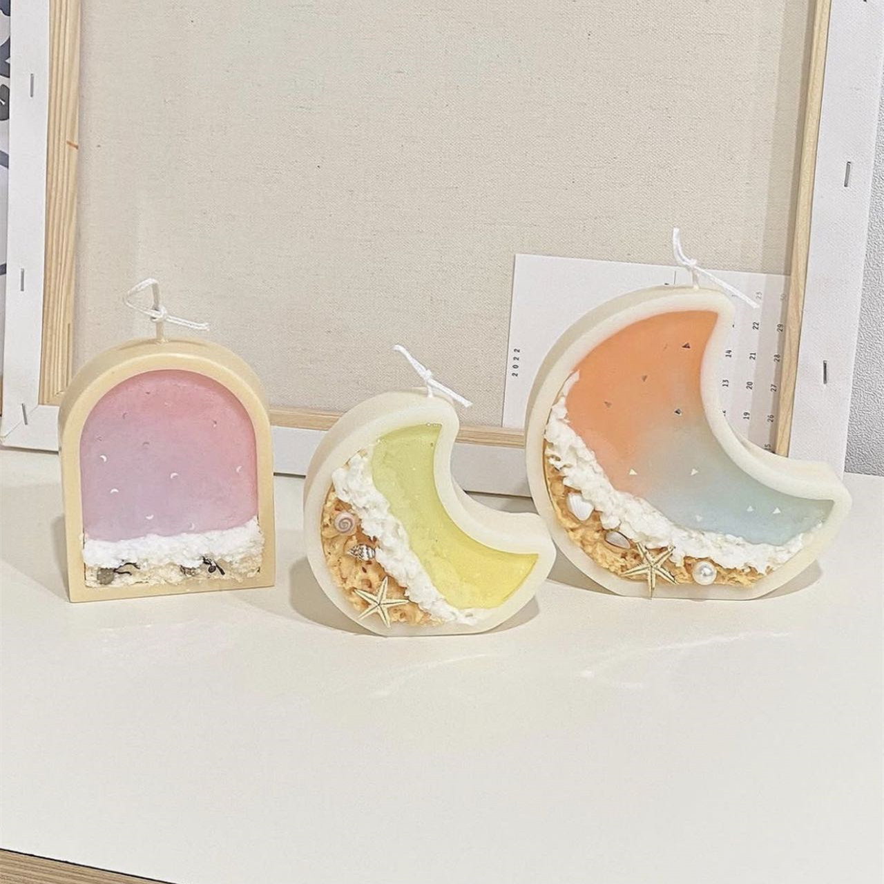 Marine Fish Tank - Fish Tank Moon Shape Candle Molds