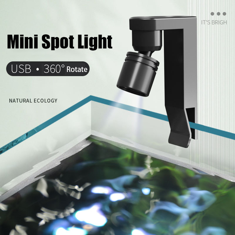 Aquarium Marine Lights - USB Clamp Light Waterproof White/Yellow Color