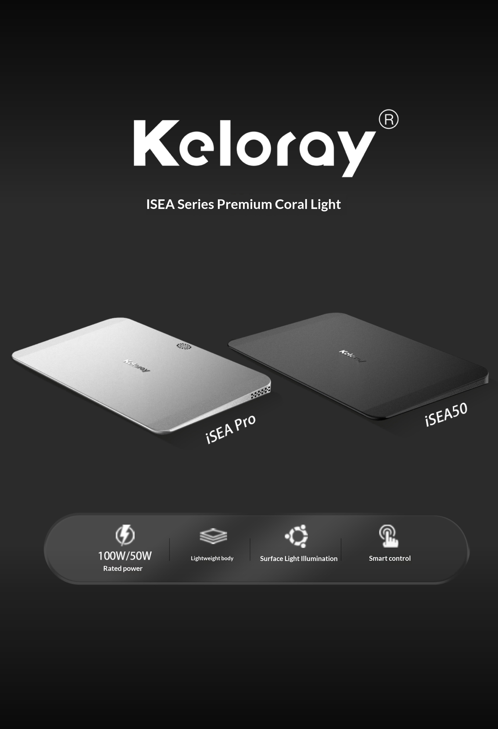 Keloray iSEA50/Pro Full Spectr - Reef Lighting ulasan dan harga