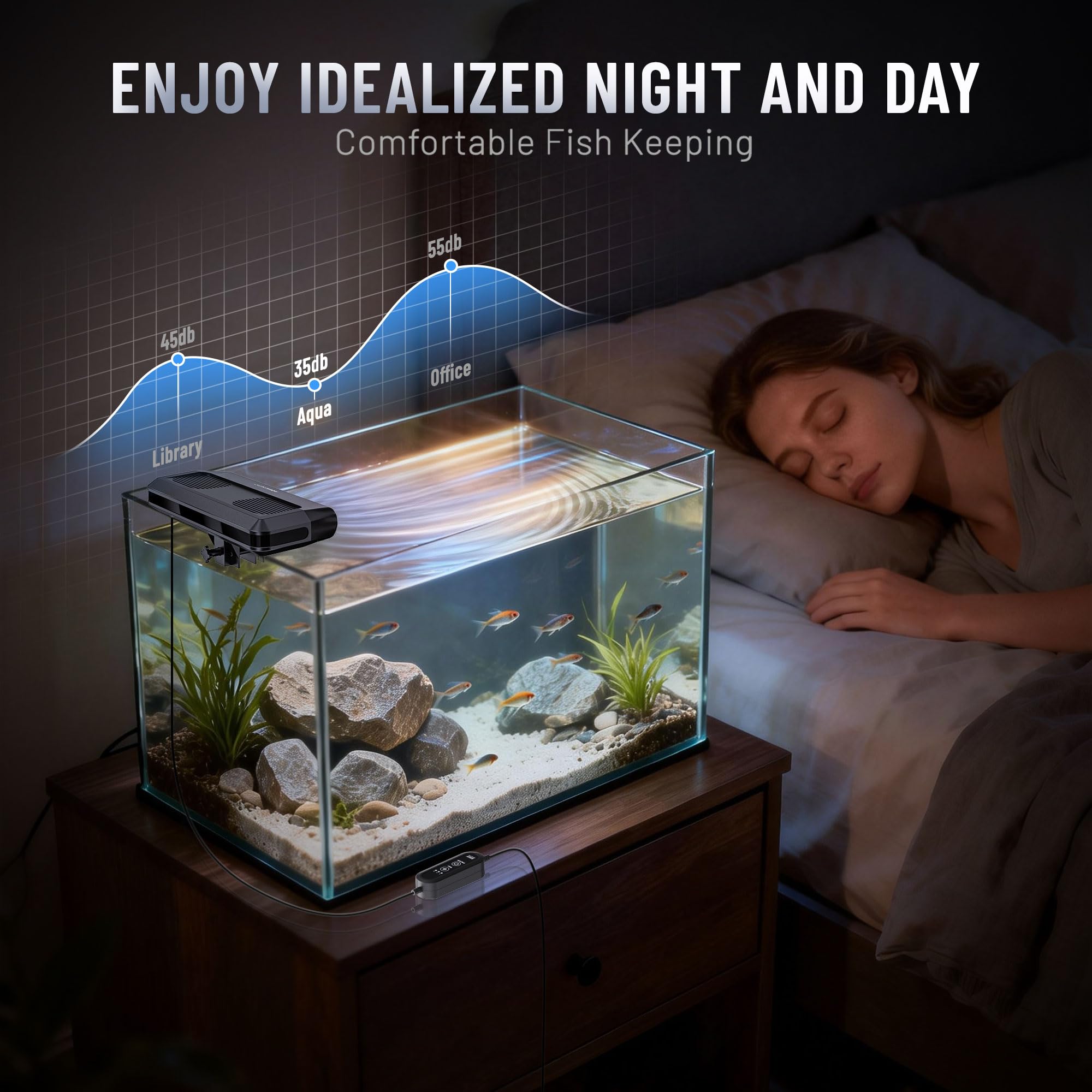 Aquarium Fan, Ultra-Quiet Fish - Marine Coral ulasan dan harga