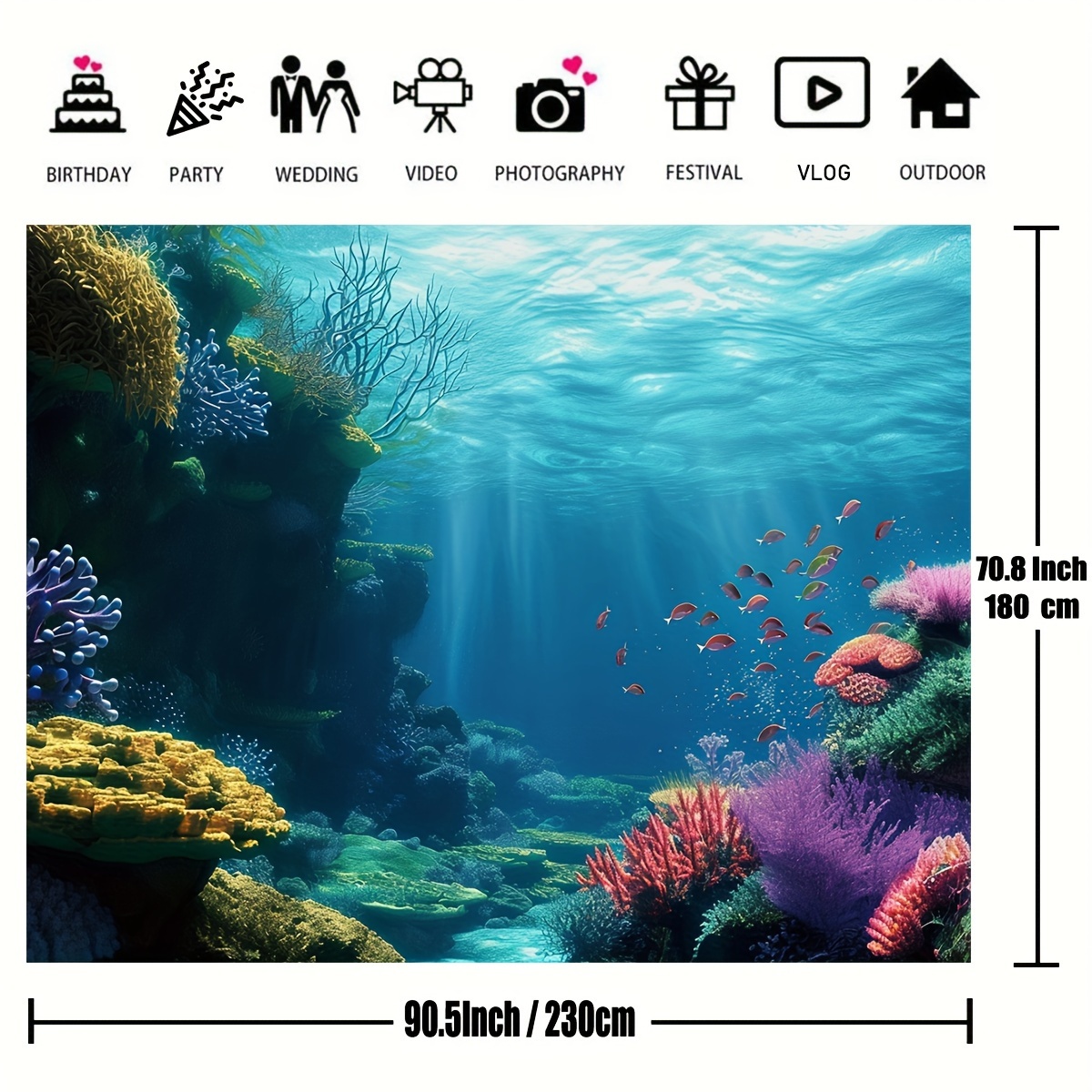 1pc Underwater Coral Reef Fish - Marine Coral ulasan dan harga