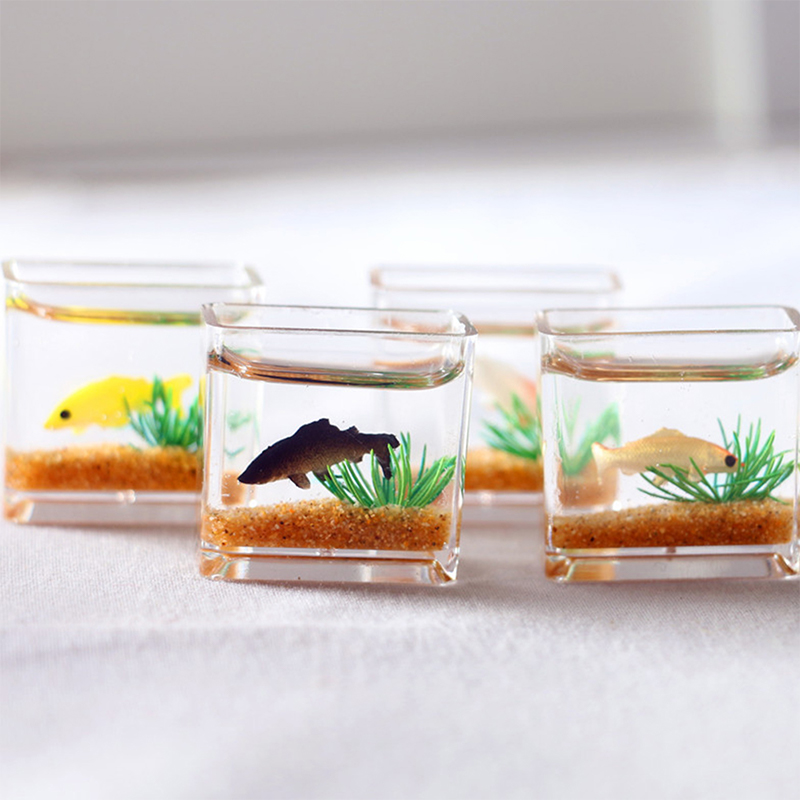 Home Ornament Doll House Decor - Marine Fish Tank ulasan dan harga